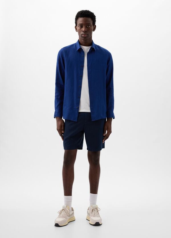 Ovs Bermuda relaxed fit in lino e cotone