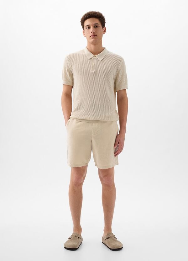 Ovs Bermuda relaxed fit in lino e cotone