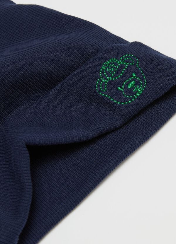 Ovs Berretto Con Orecchie Ricamo Orsetto