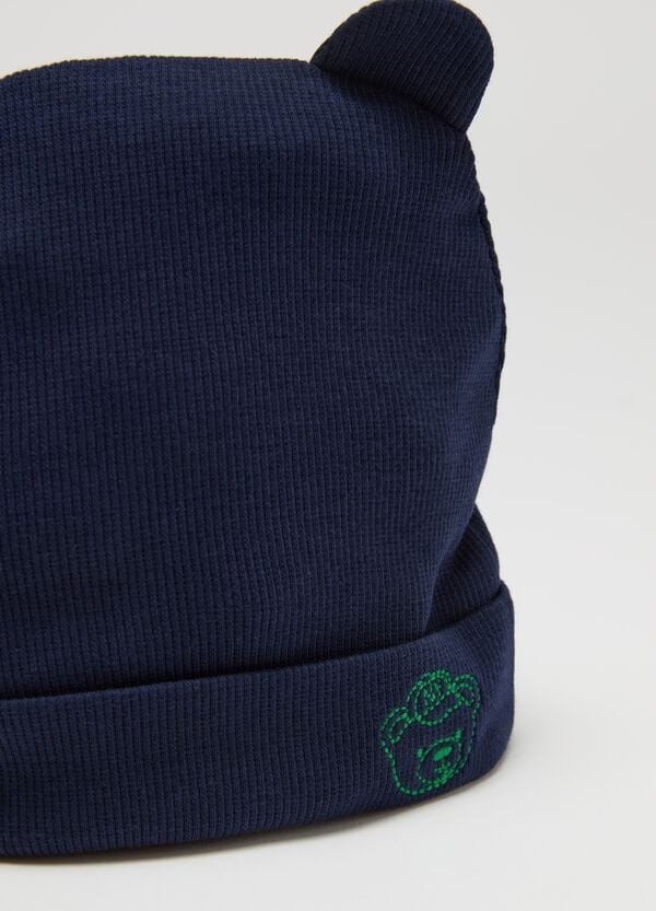 Ovs Berretto Con Orecchie Ricamo Orsetto