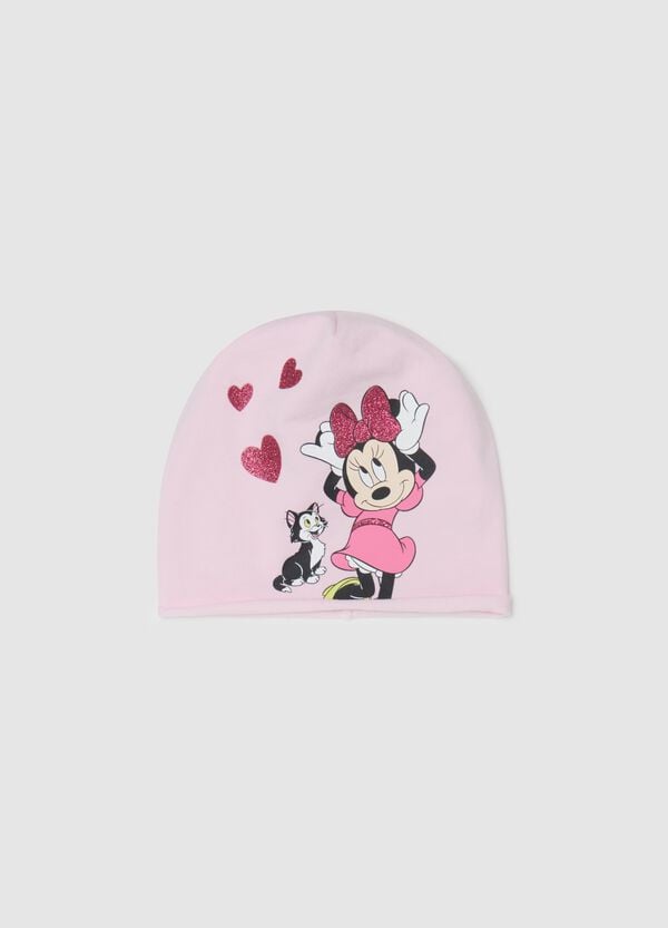 Ovs Berretto con stampa glitterata Minnie e Figaro