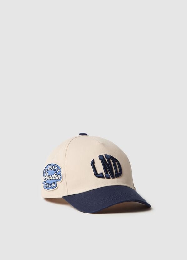 Ovs Berretto da baseball con patch e ricamo "LND"
