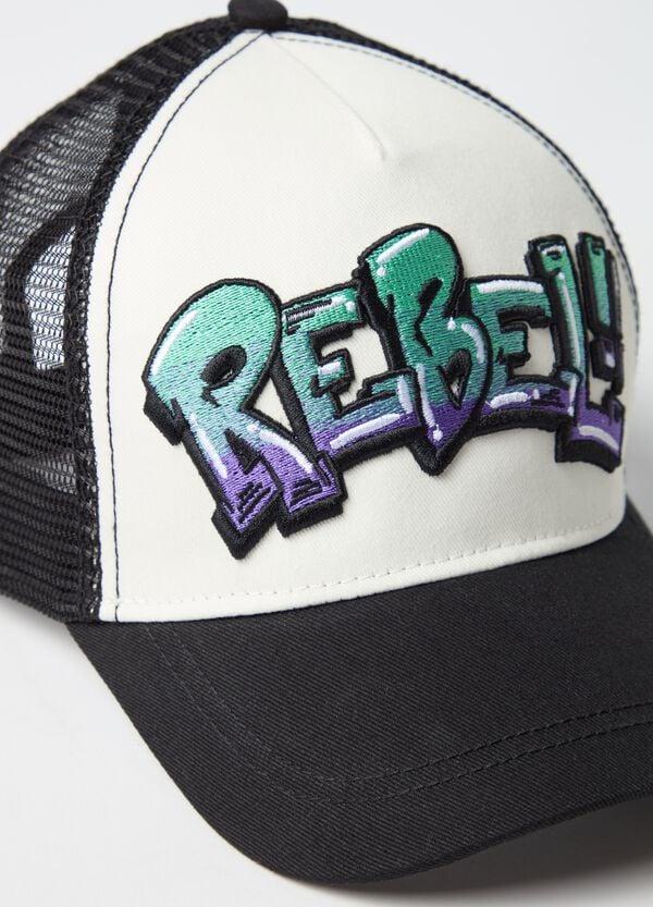 Ovs Berretto Da Baseball Con Patch "REBEL "