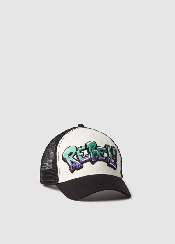 Ovs Berretto da baseball con patch "REBEL "