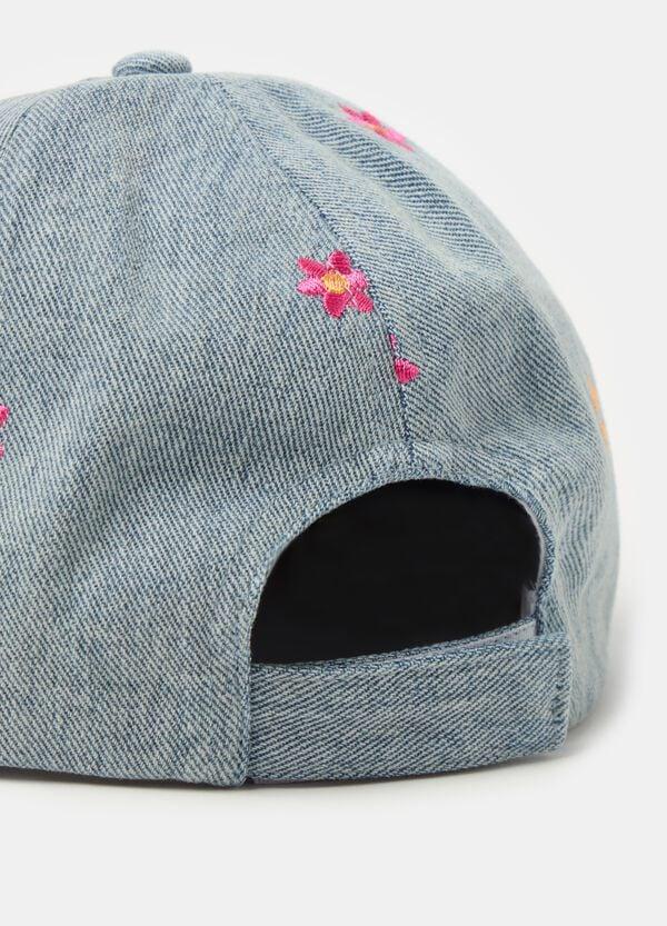 Ovs Berretto Da Baseball In Denim Con Ricamo