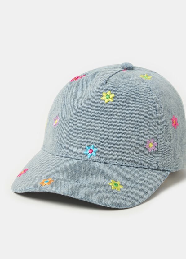 Ovs Berretto Da Baseball In Denim Con Ricamo