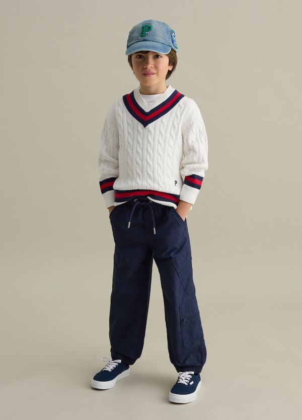 Ovs Berretto Da Baseball In Denim Con Ricamo Logo