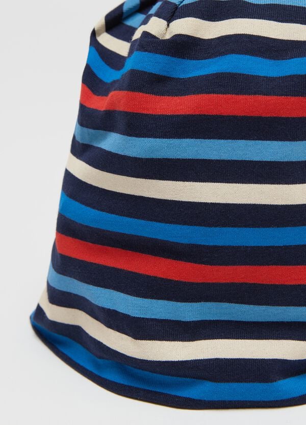 Ovs Berretto In Cotone Stretch In Fantasia A Righe
