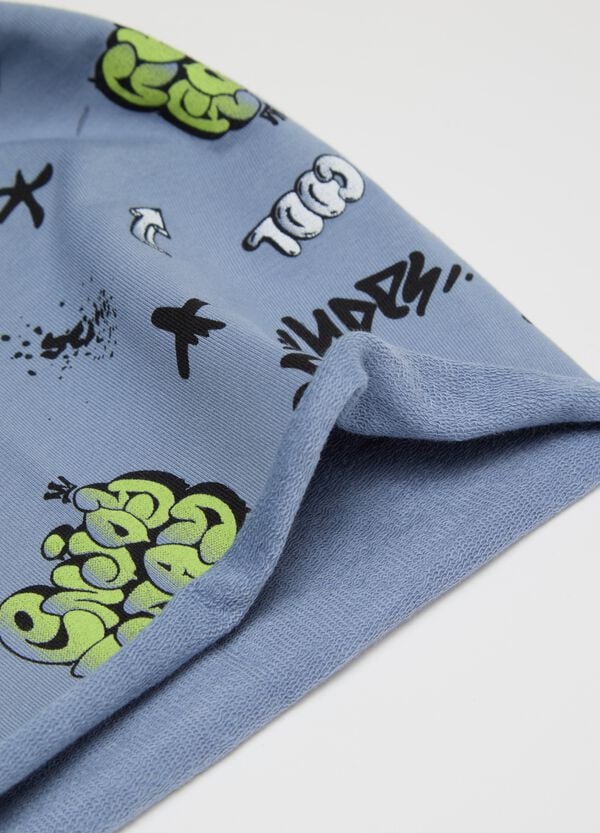 Ovs Berretto In French Terry Con Stampa All-over