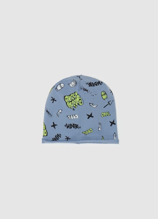 Ovs Berretto in French Terry con stampa all-over