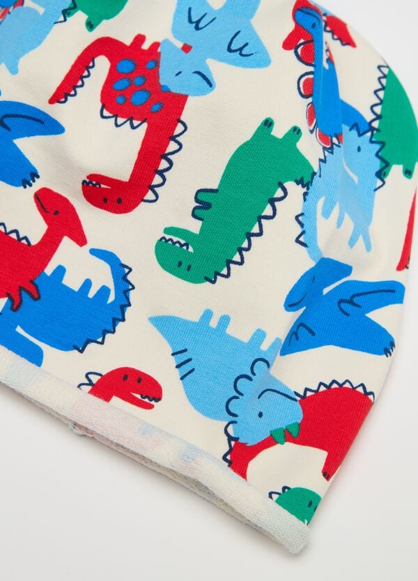 Ovs Berretto In French Terry Con Stampa Dinosauri