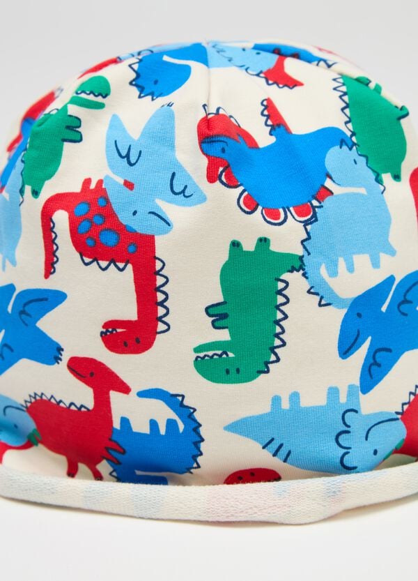 Ovs Berretto In French Terry Con Stampa Dinosauri