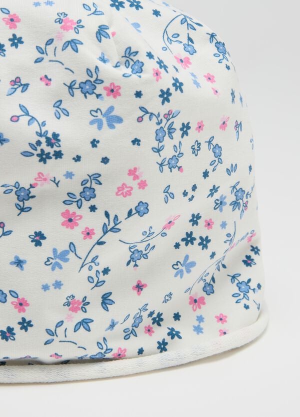 Ovs Berretto In French Terry Con Stampa Fiorellini