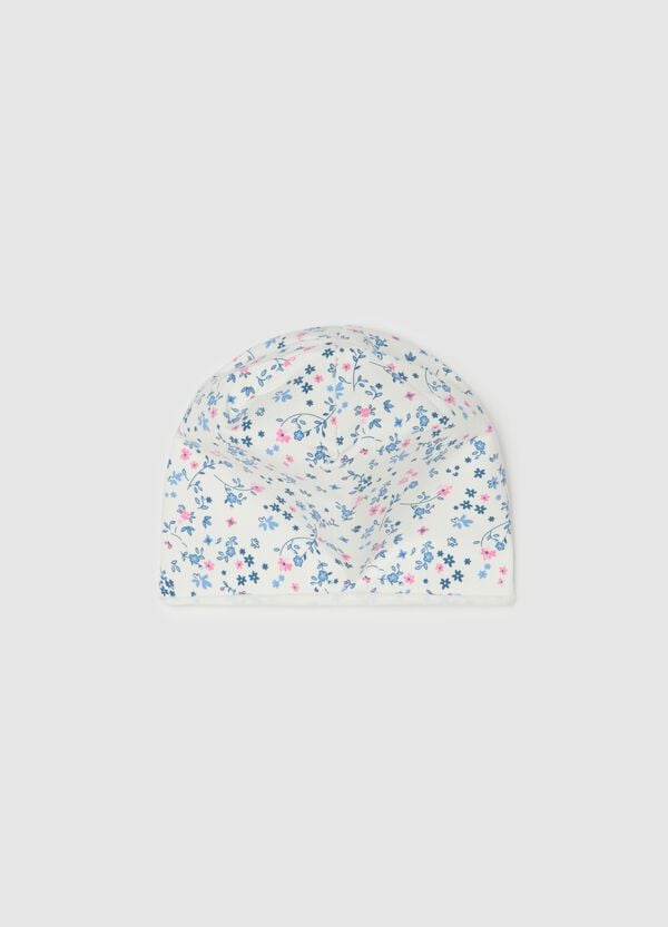 Ovs Berretto in French Terry con stampa fiorellini