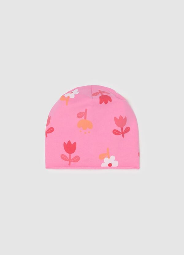 Ovs Berretto in French Terry con stampa fiori