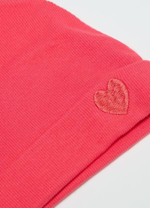 Ovs Berretto In Maglia Con Orecchie E Ricamo Cuore