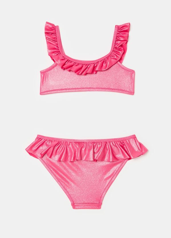 Ovs Bikini Effetto Shiny Con Volant