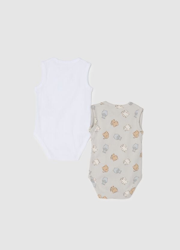 Ovs Bipack Body In Cotone Bio Con Scollo A V