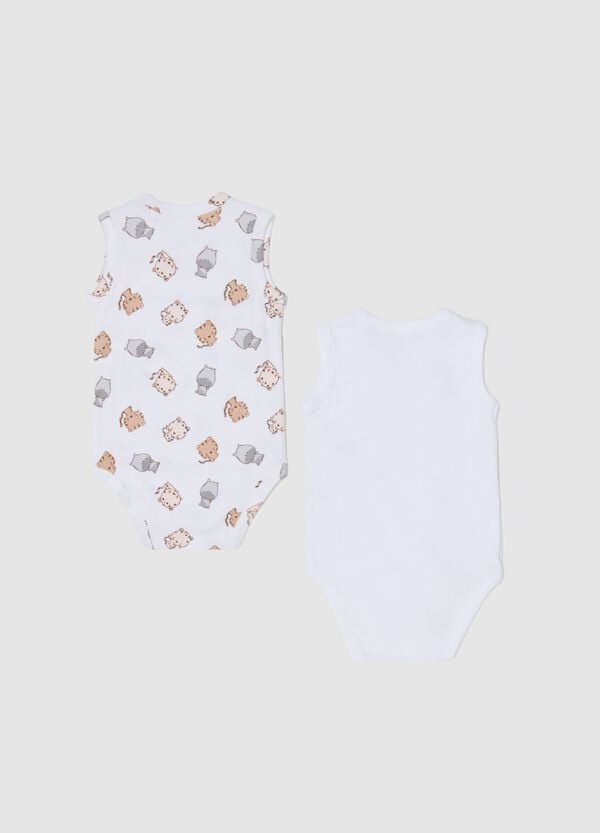 Ovs Bipack Body In Cotone Bio Con Scollo A V