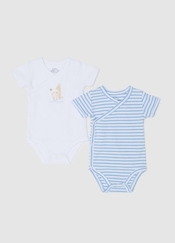 Ovs Bipack body in cotone bio con scollo a V
