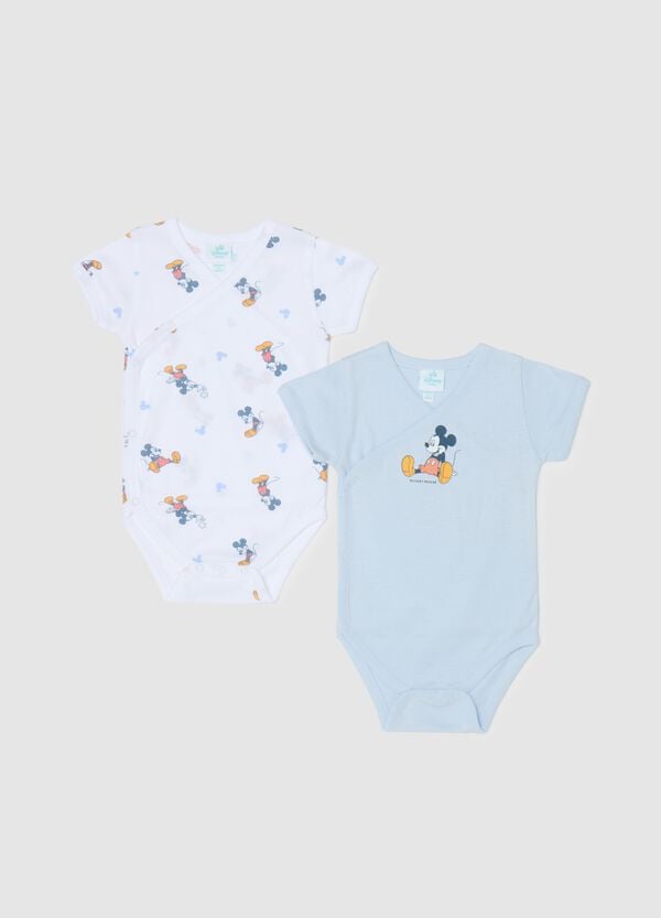 Ovs Bipack body in cotone con stampa Topolino