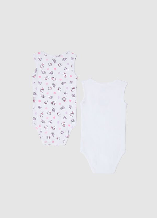 Ovs Bipack Body Smanicati Con Stampa Hello Kitty