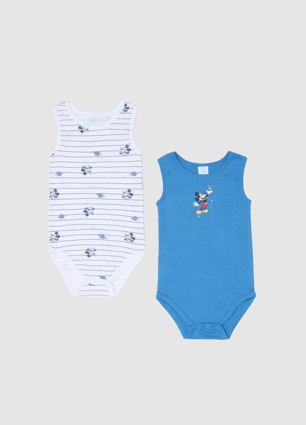 Ovs Bipack body smanicati con stampa Topolino