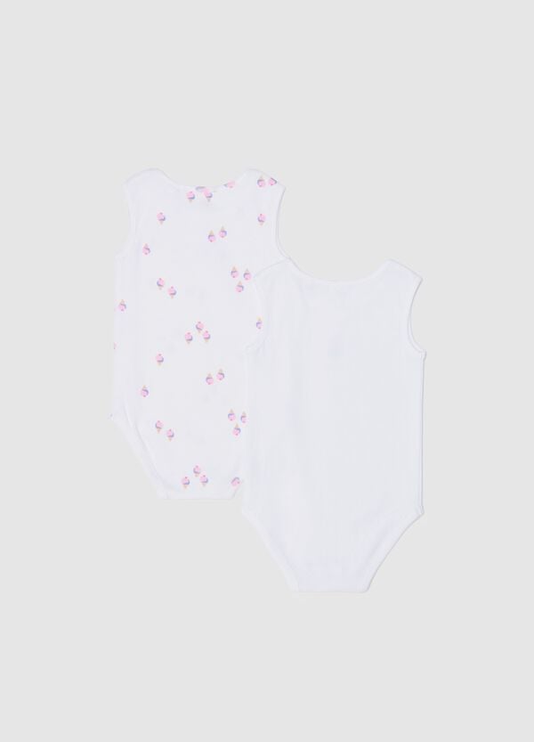 Ovs Bipack Body Smanicati In Cotone Bio Con Stampa