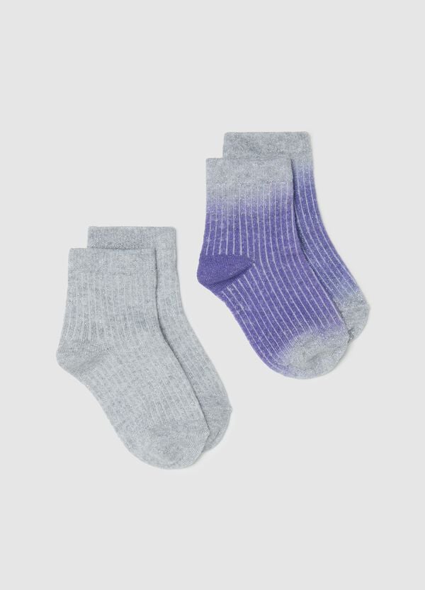 Ovs Bipack calze a costine con lurex