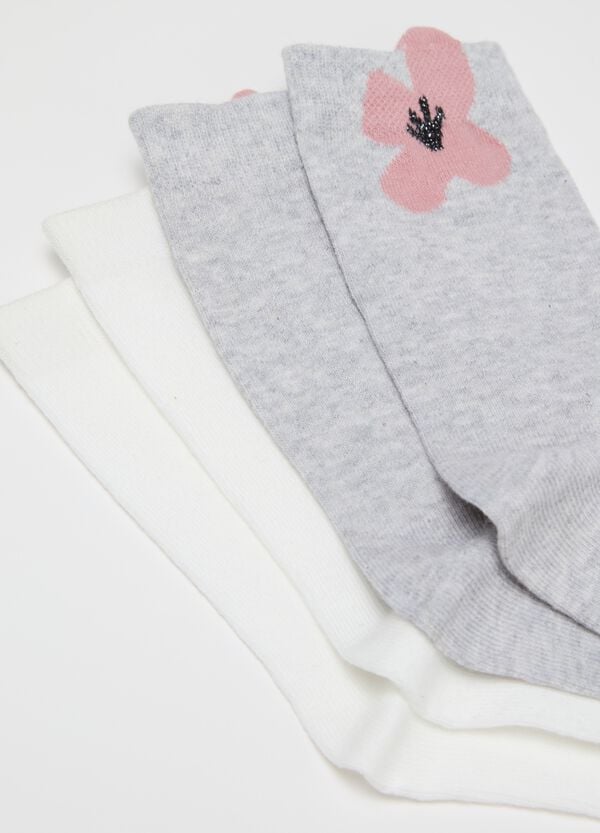 Ovs Bipack Calze Corte Con Fiore