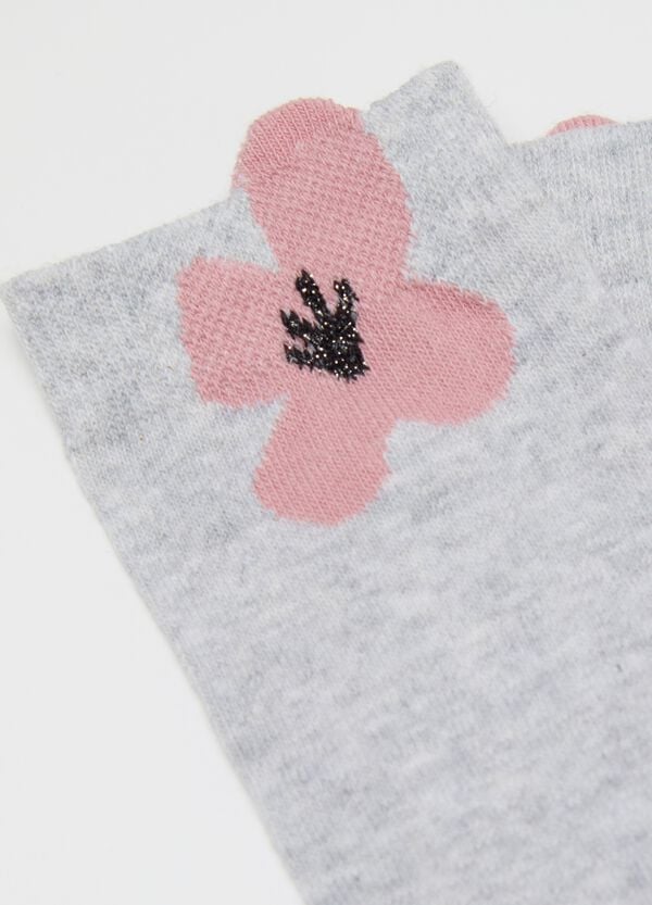 Ovs Bipack Calze Corte Con Fiore