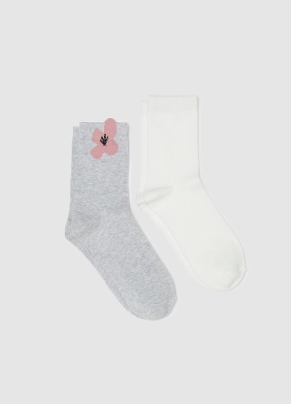 Ovs Bipack calze corte con fiore