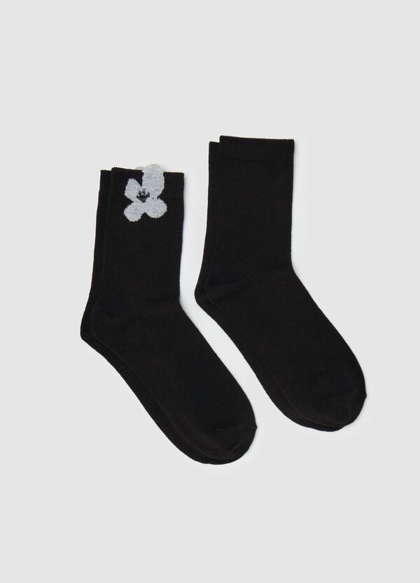Ovs Bipack calze corte con fiore