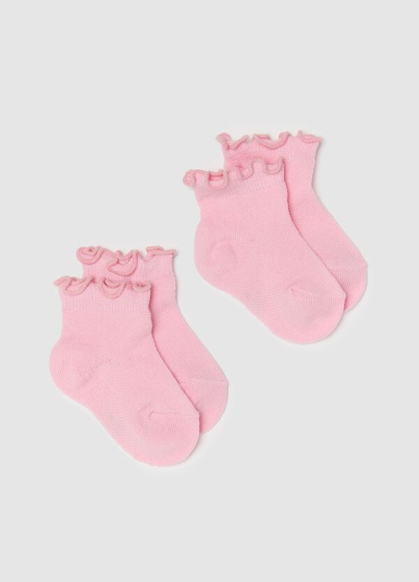 Ovs Bipack calze corte con orlo ondulato