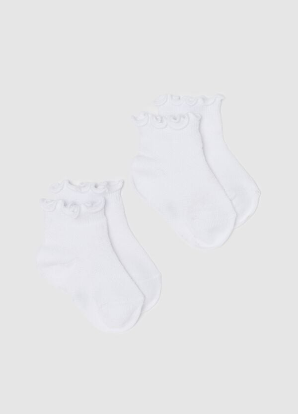 Ovs Bipack calze corte con orlo ondulato