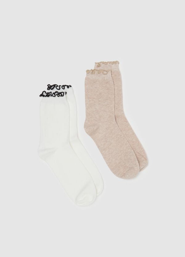 Ovs Bipack calze corte con profilo ondulato