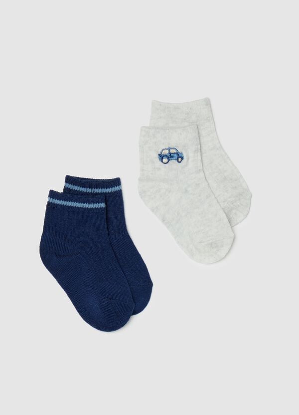 Ovs Bipack calze corte con ricamo macchinina