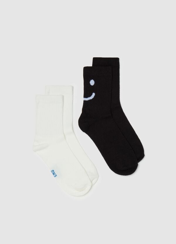 Ovs Bipack calze corte con smile