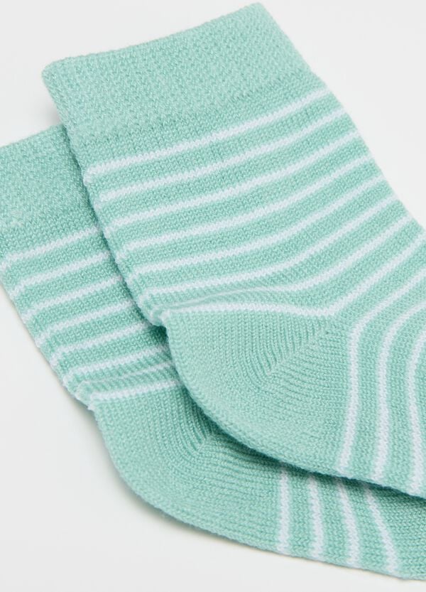 Ovs Bipack Calze Corte Disegno Righe E Tartaruga