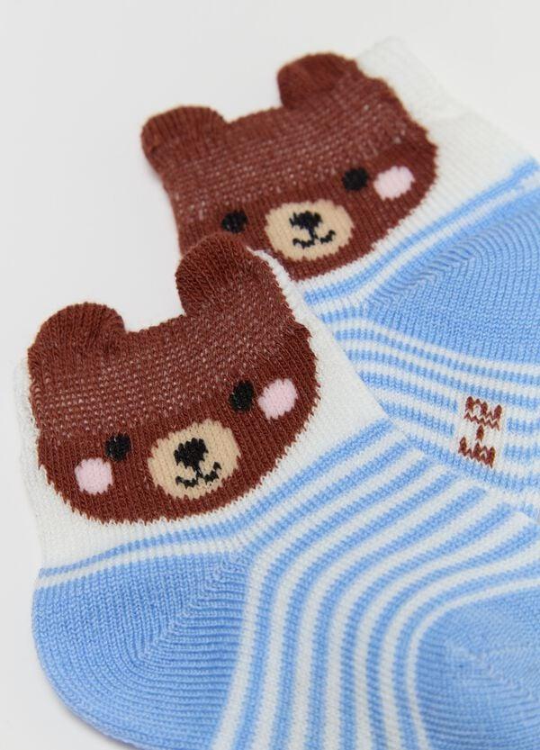 Ovs Bipack Calze Stretch Con Disegno Animaletti