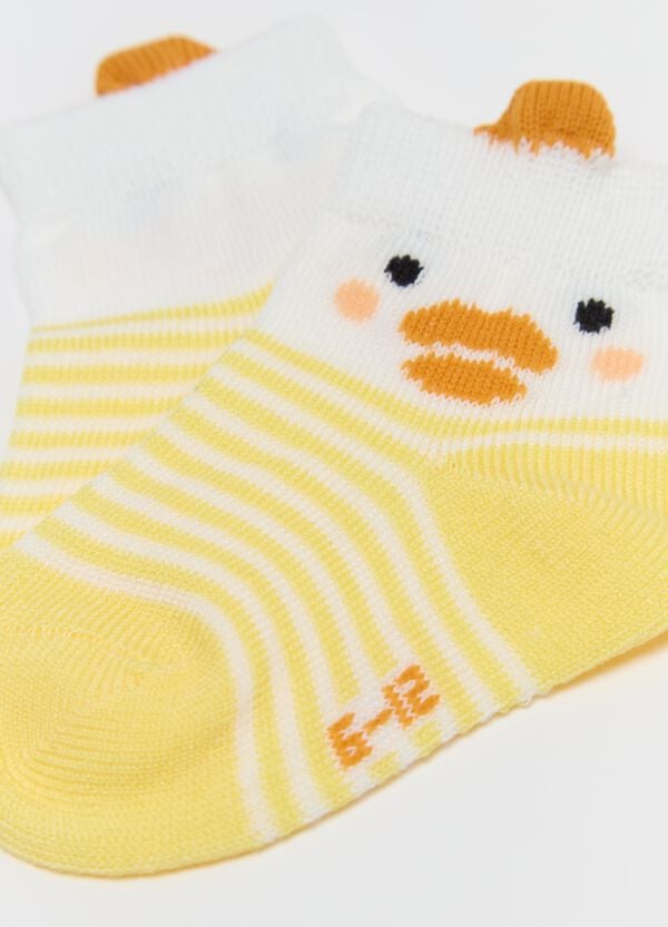 Ovs Bipack Calze Stretch Con Disegno Animaletti