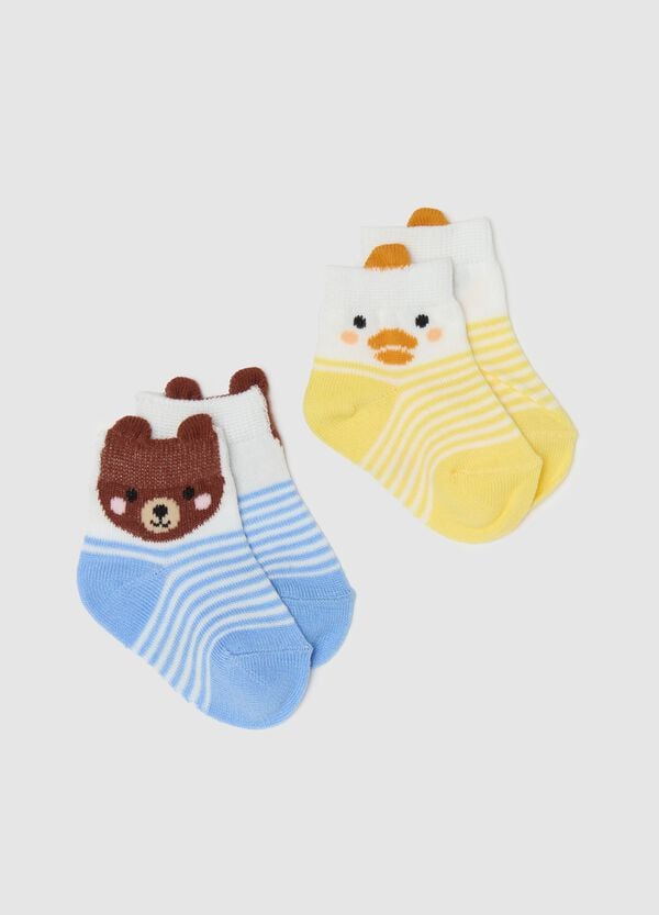 Ovs Bipack calze stretch con disegno animaletti