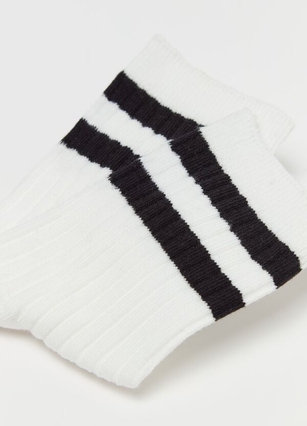 Ovs Bipack Calze Tennis Con Dettagli Rigati