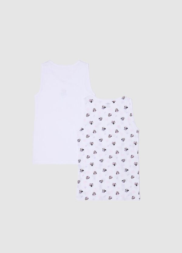 Ovs Bipack Canotte In Cotone Bio Stampa Minnie