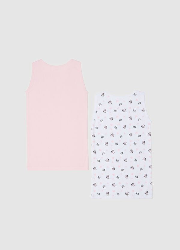 Ovs Bipack Canotte In Cotone Bio Stampa Minnie