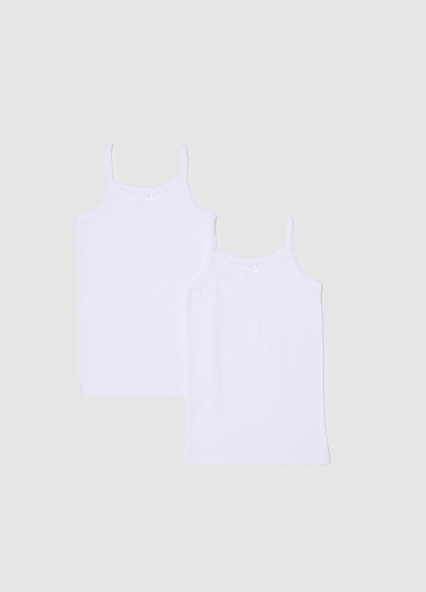 Ovs Bipack canotte in cotone con fiocchetto