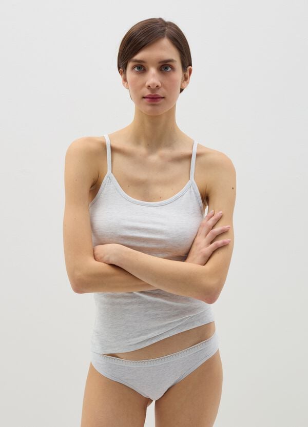 Ovs Bipack canotte intime in cotone stretch