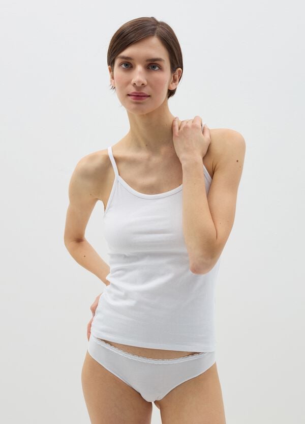 Ovs Bipack canotte intime in cotone stretch