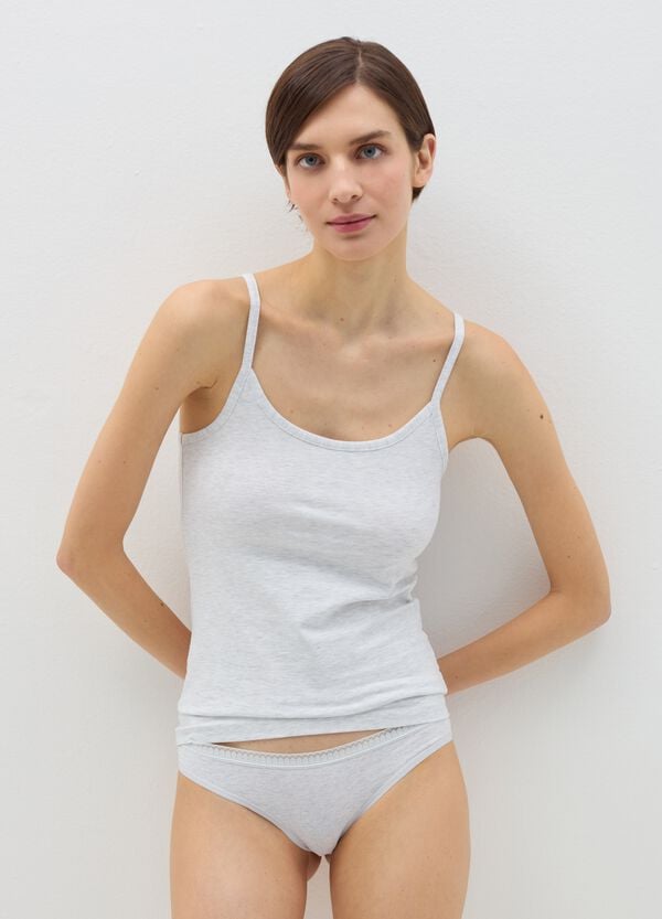 Ovs Bipack canotte intime in cotone stretch