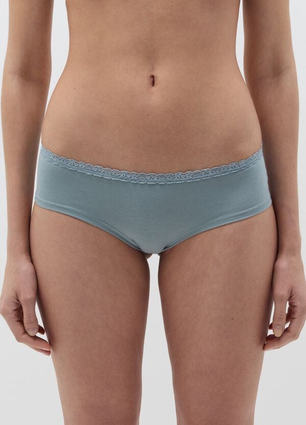 Ovs Bipack Culotte Con Profilo In Pizzo